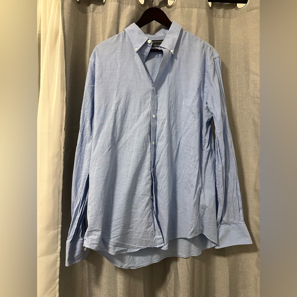 Tommy Hilfiger Light Blue Casual Button Down Shirt